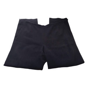 Dana Buchman Dress Pants Womens 12 Black High Rise Straight Leg Pockets